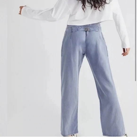 FREE PEOPLE x SANDRINE ROSE FRENCH WORKER PANTS SZ 25 - Picture 3 of 8